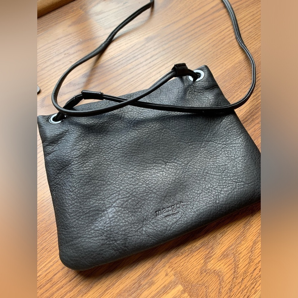NWOT Margot Anthropologie Black Leather Purse Women Accessories Bag Shoulder